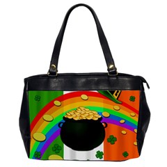 Pot Of Gold Office Handbags (2 Sides)  by Valentinaart