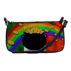 Pot Of Gold Shoulder Clutch Bags by Valentinaart