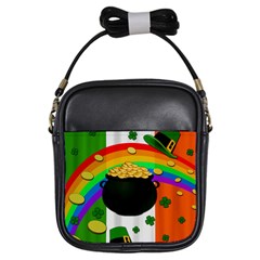 Pot Of Gold Girls Sling Bags by Valentinaart