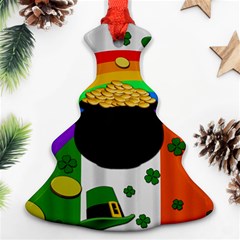 Pot Of Gold Ornament (christmas Tree)  by Valentinaart