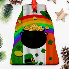 Pot Of Gold Bell Ornament (two Sides) by Valentinaart