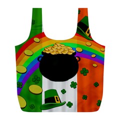 Pot Of Gold Full Print Recycle Bags (l)  by Valentinaart