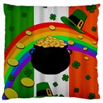 Pot of gold Large Flano Cushion Case (One Side) Front