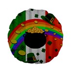 Pot of gold Standard 15  Premium Flano Round Cushions Front