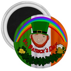 St  Patricks Day  3  Magnets by Valentinaart