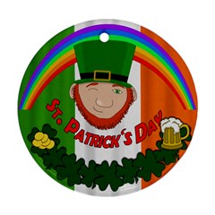 St  Patricks Day  Ornament (round) by Valentinaart