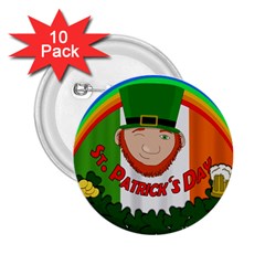 St  Patricks Day  2 25  Buttons (10 Pack) 