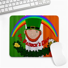 St  Patricks Day  Large Mousepads by Valentinaart