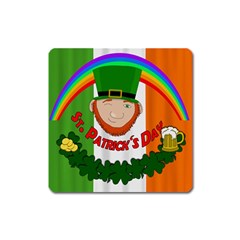 St  Patricks Day  Square Magnet by Valentinaart