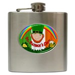 St. Patricks day  Hip Flask (6 oz) Front