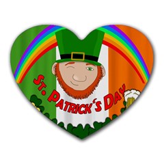 St  Patricks Day  Heart Mousepads by Valentinaart