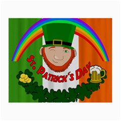 St  Patricks Day  Small Glasses Cloth (2-side) by Valentinaart