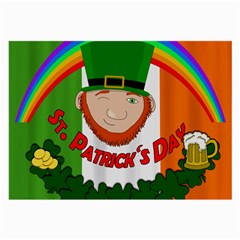 St  Patricks Day  Large Glasses Cloth by Valentinaart