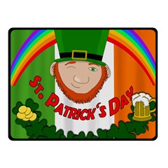 St  Patricks Day  Fleece Blanket (small) by Valentinaart