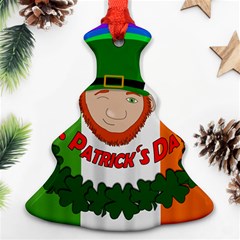 St  Patricks Day  Ornament (christmas Tree)  by Valentinaart