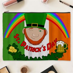 St  Patricks Day  Cosmetic Bag (xxxl)  by Valentinaart