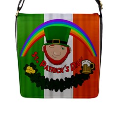 St  Patricks Day  Flap Messenger Bag (l)  by Valentinaart