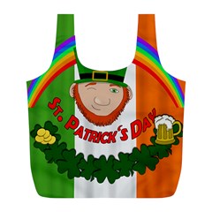 St  Patricks Day  Full Print Recycle Bags (l) 