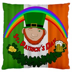 St  Patricks Day  Standard Flano Cushion Case (two Sides) by Valentinaart