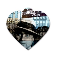 Al Capone  Dog Tag Heart (one Side) by Valentinaart