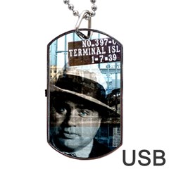 Al Capone  Dog Tag Usb Flash (two Sides) by Valentinaart