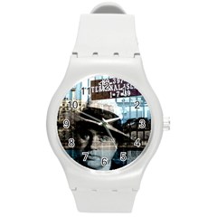 Al Capone  Round Plastic Sport Watch (m) by Valentinaart