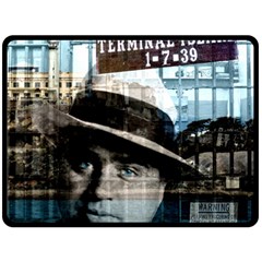 Al Capone  Double Sided Fleece Blanket (large)  by Valentinaart