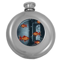 Natural Habitat Round Hip Flask (5 Oz) by Valentinaart