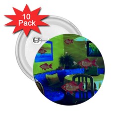 Natural habitat 2.25  Buttons (10 pack) 