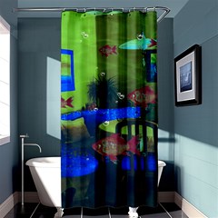 Natural Habitat Shower Curtain 36  X 72  (stall)  by Valentinaart