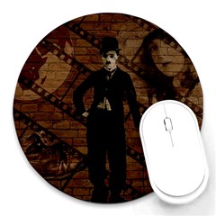 Charlie Chaplin  Round Mousepads by Valentinaart