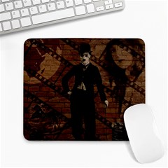 Charlie Chaplin  Large Mousepads by Valentinaart