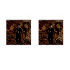 Charlie Chaplin  Cufflinks (square) by Valentinaart