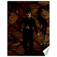 Charlie Chaplin  Canvas 18  X 24   by Valentinaart