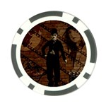 Charlie Chaplin  Poker Chip Card Guard Front