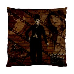 Charlie Chaplin  Standard Cushion Case (one Side) by Valentinaart