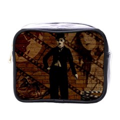 Charlie Chaplin  Mini Toiletries Bags by Valentinaart