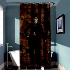 Charlie Chaplin  Shower Curtain 36  X 72  (stall)  by Valentinaart