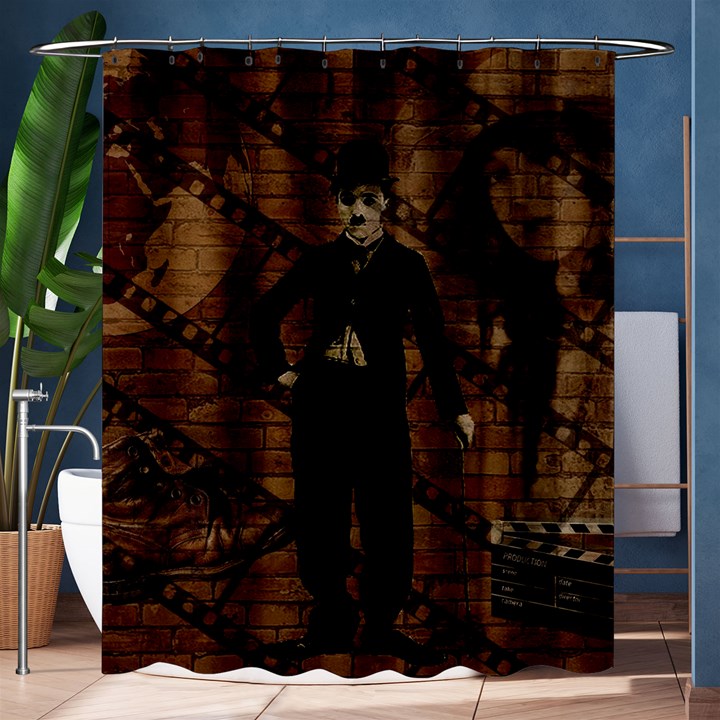 Charlie Chaplin  Shower Curtain 60  x 72  (Medium) 