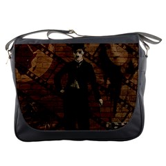 Charlie Chaplin  Messenger Bags by Valentinaart