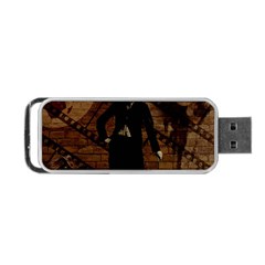 Charlie Chaplin  Portable Usb Flash (one Side) by Valentinaart