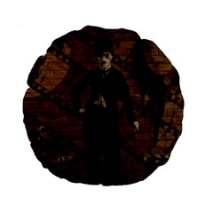 Charlie Chaplin  Standard 15  Premium Round Cushions by Valentinaart