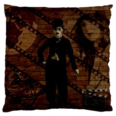 Charlie Chaplin  Standard Flano Cushion Case (one Side)