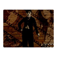 Charlie Chaplin  Double Sided Flano Blanket (mini)  by Valentinaart