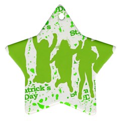 Saint Patrick Motif Star Ornament (two Sides) by dflcprints