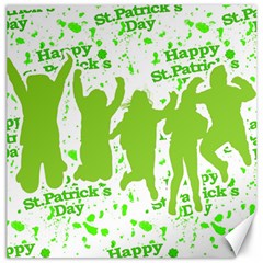 Saint Patrick Motif Canvas 12  X 12   by dflcprints