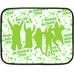 Saint Patrick Motif Double Sided Fleece Blanket (mini)  by dflcprints