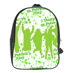 Saint Patrick Motif School Bags(large)  by dflcprints