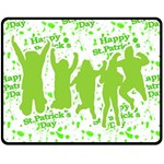 Saint Patrick Motif Fleece Blanket (Medium)  60 x50  Blanket Front