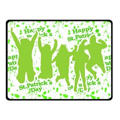 Saint Patrick Motif Fleece Blanket (small) by dflcprints